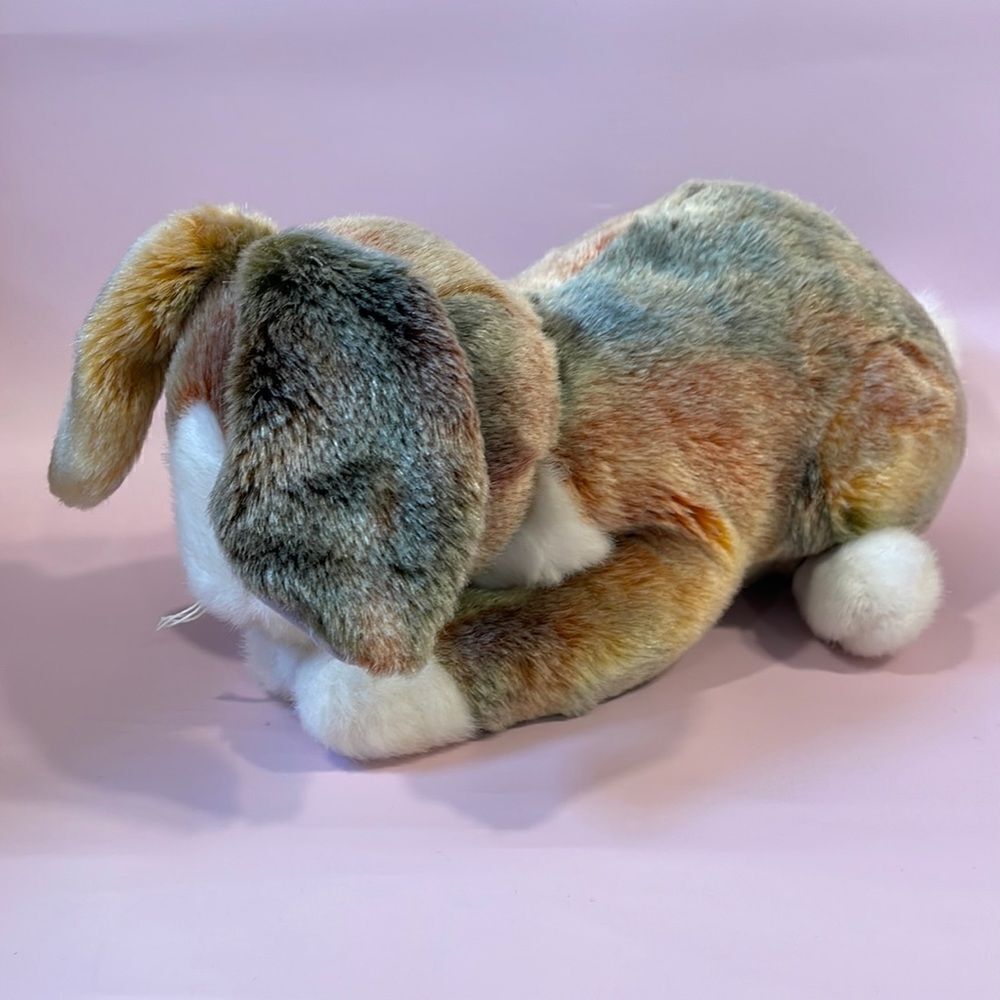 Ty Classics Collection “Meadow” the White and Brown Bunny Rabbit - 12” long EUC